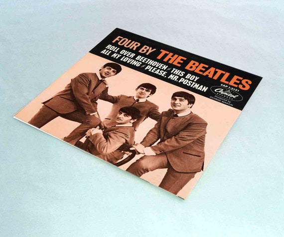 BEATLES Rare VJ EP Record Sleevesmock up 45 Vinyl Demo