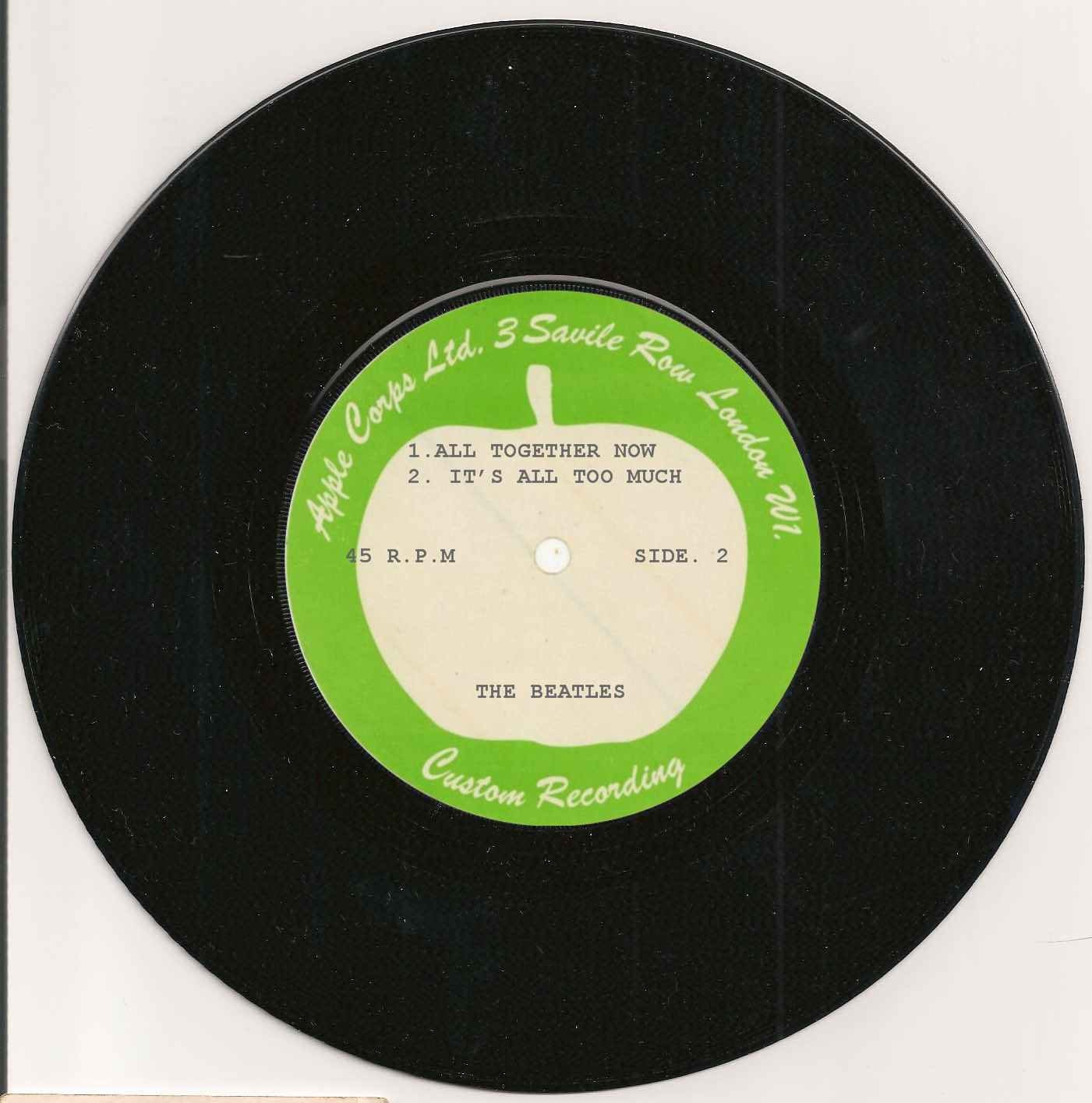 BEATLES RARE Unreleased Yellow Submarine Acetate EP Mock up 45