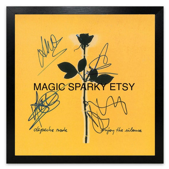 Depeche Mode Enjoy the Silence Rare Replica Fantasy Signed Framed Artwork  Cover LP Vinyl Album 