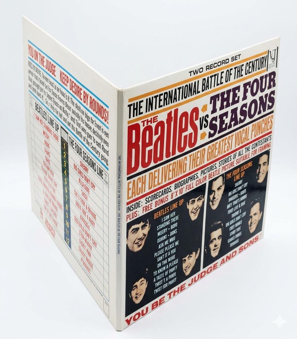 笹*和様 The Beatles 1 アナログレコード 2枚組 Rare BEATLES Vs the Four Seasons Double Gatefold New Stereo With