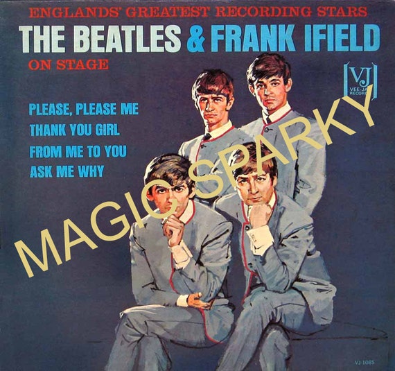 BEATLES Rare Frank Ifield New Mono Fantasy Artwork Cover LP