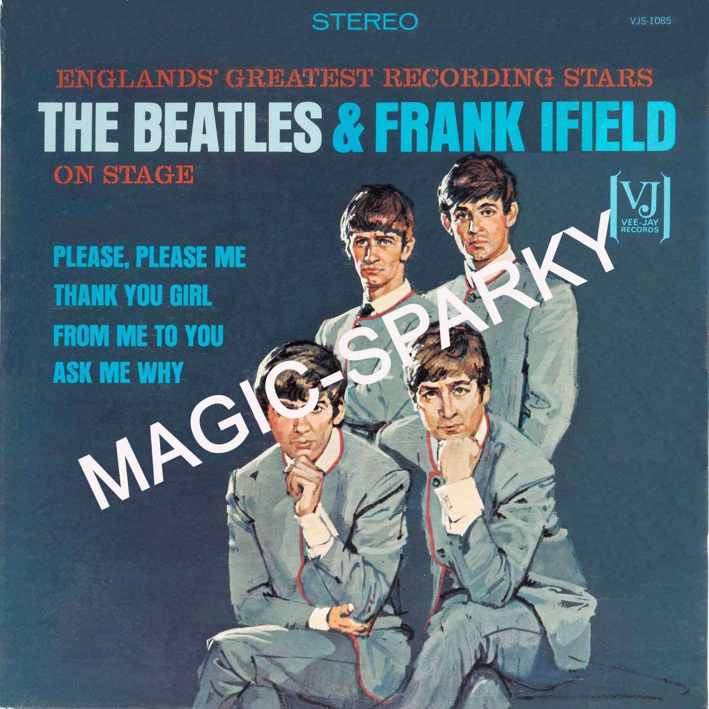 BEATLES Rare Frank Ifield New Stereo Fantasy Artwork Cover LP VJ