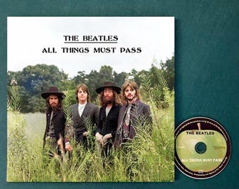 Beatles Ultra Rare Alternate All Things Must Pass CD with 12 inch COLOR Cover LP Vinyl sleeve Album Lennon McCartney