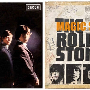 The Rolling Stones &#39;Signed&#39; &#39;autographed&#39; rare Debut Album cover 1964 Repro MONO