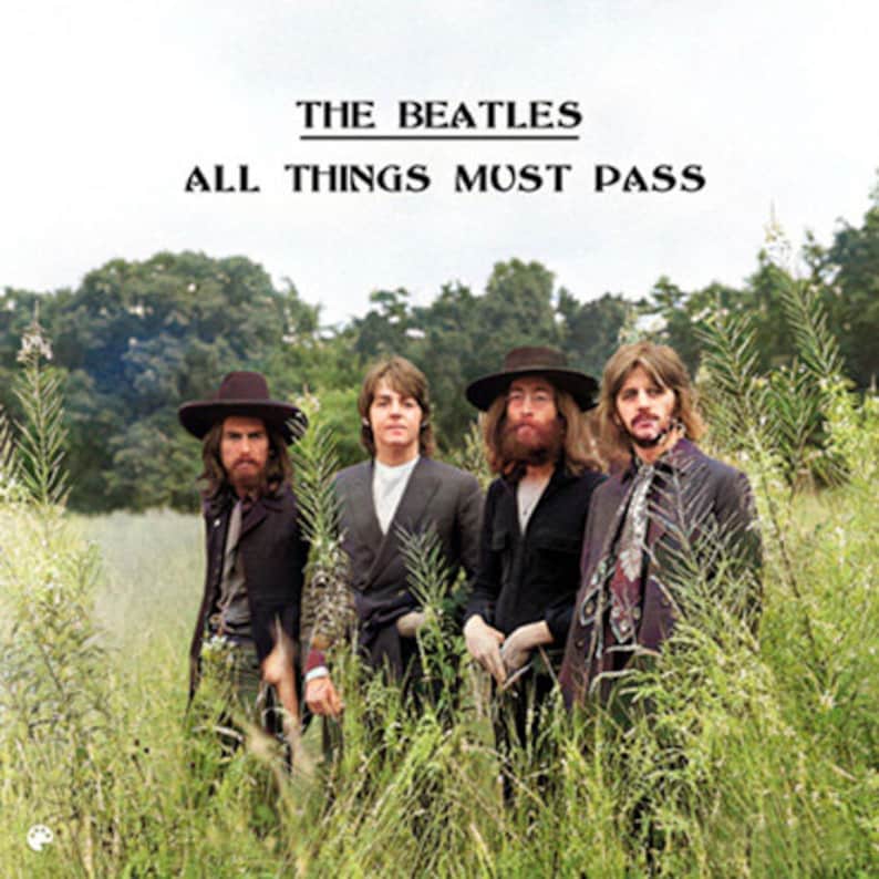 Beatles Ultra Rare Alternate All Things Must Pass COLOR Cover LP Vinyl