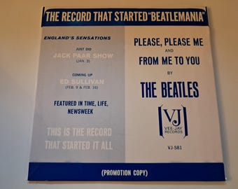 BEATLES rare VJ EP Record sleeves Please Please Me Mock up 45 vinyl Demo Acetate fantasy label
