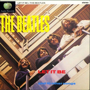 Beatles Rare Alternate Let it Be Get Back Artwork Cover LP Vinyl Album Lennon McCartney Harrison Starr 1970