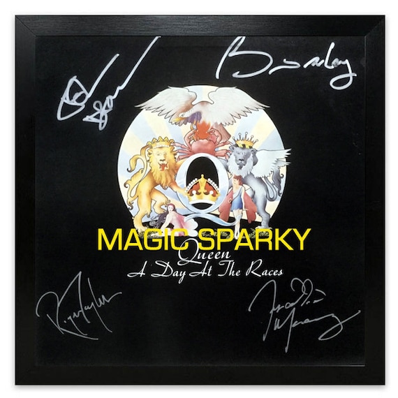 Queen A Day at the Races Rare Fully Signed Album Replica Framed Artwork  Cover LP Vinyl Album