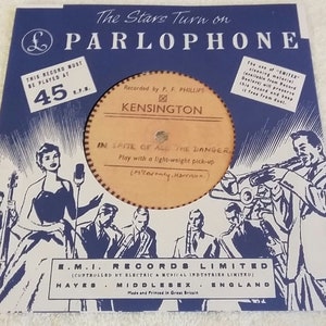 BEATLES RARE In Spite Of All The Danger Acetate Does Not Play Repro 7inch 45 Record Lennon