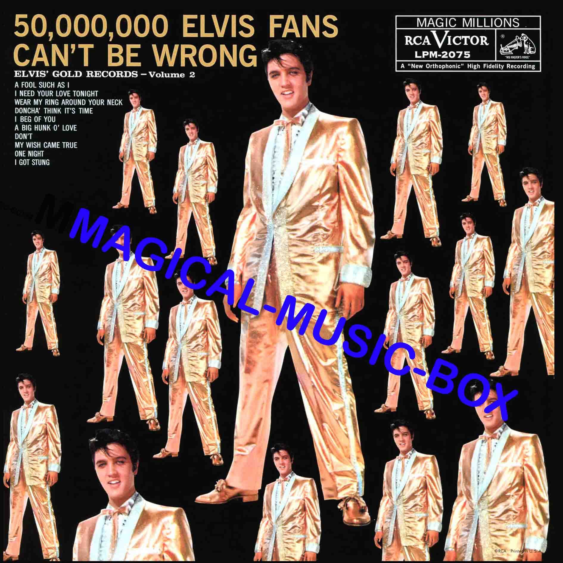 Elvis Presley Very Rare Black Gold Artwork (no Vinyl) for 50,000