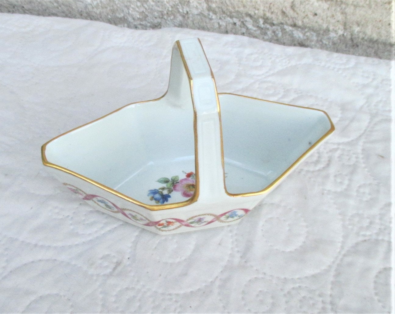 Plat de Limoges Vintage, Porcelaine Français, Plat Pour Bonbons, Bibelots, Plats Bijoux