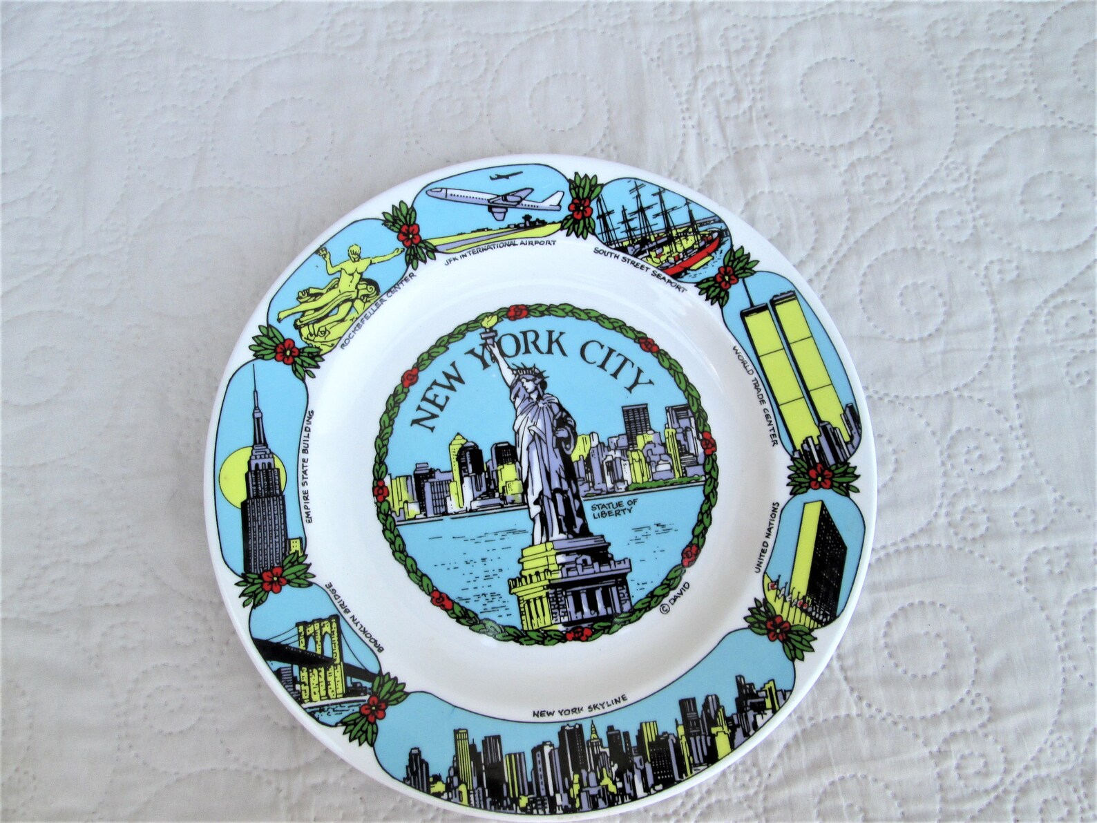 Vintage New York City Plate Vintage American Plates New York Etsy
