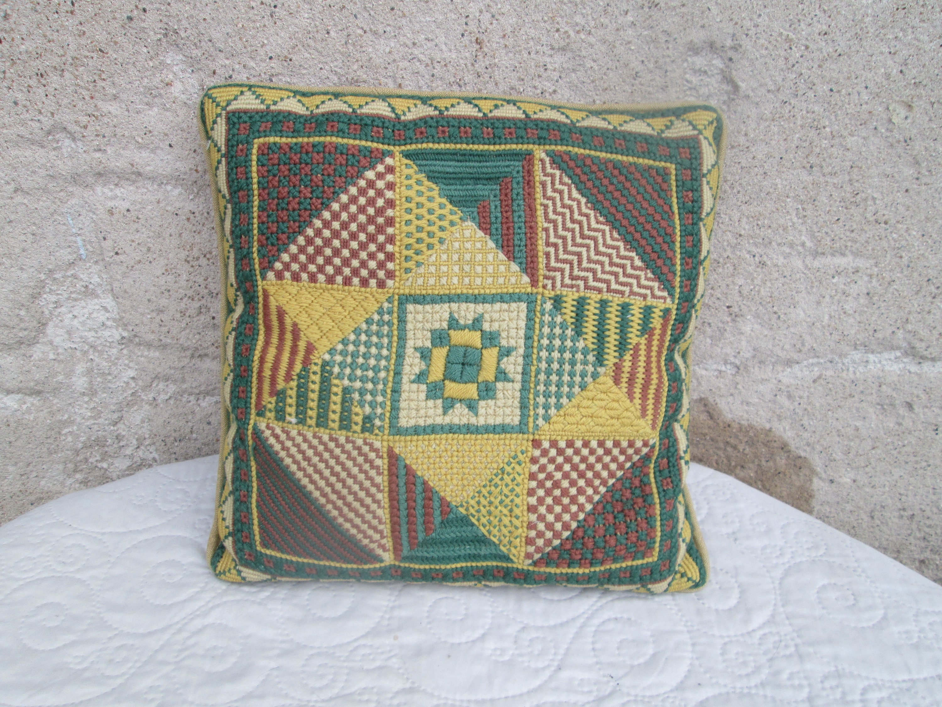 Oreiller Anglais Vintage, Oreillers Décoratifs, Design, Articles d'artisanat