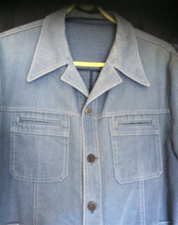 Vintage Denim Jacket, 1970's denim, Unisex denim,… - image 2