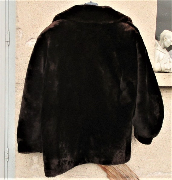 Pellicce Sintetiche Donna, Cappotto Pelliccia Sintetica Marrone