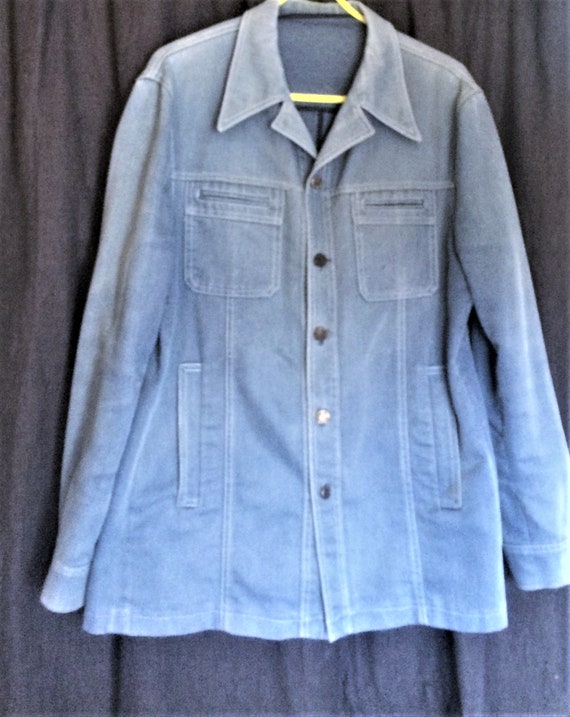 Vintage Denim Jacket, 1970's denim, Unisex denim,… - image 1