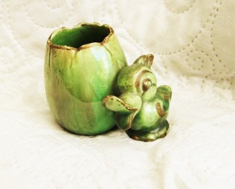 czechoslovakian pottery 1940/'s Pottery toothpick holders birthday gifts duck collectibles 1940/'s czech