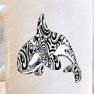 Aotearoa Maori NZ Design Orca, Killer Whale SVG PNG - Digital Download - New Zealand, Cricut, Silhouette Cameo