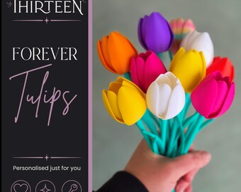 Forever Tulips | 3D Printed Flowers | Custom Bouquet | Everlasting Flowers | NZ Made