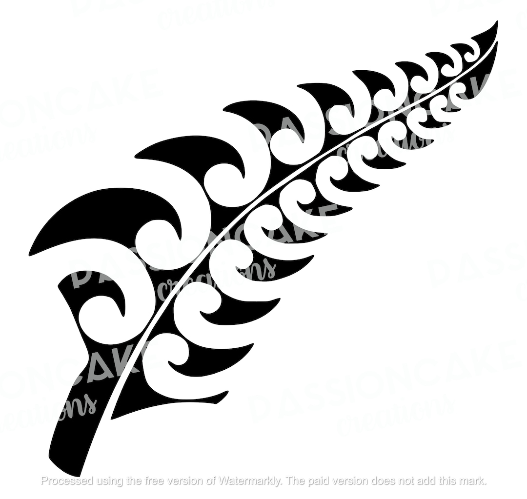 Aotearoa Koru Fern NZ Design SVG PNG Digital Download New Zealand