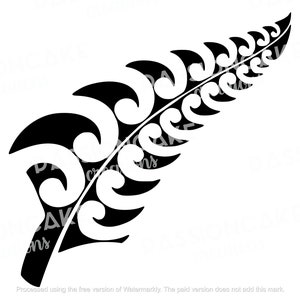 Aotearoa Koru Fern NZ Diseño SVG PNG - Descarga Digital - Nueva Zelanda, Flor, Nativo, Cricut, Silhouette Cameo