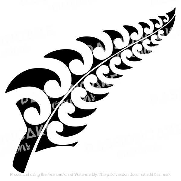 Aotearoa Koru Fern NZ Design SVG PNG - Digital Download - New Zealand, Flower, Native, Cricut, Silhouette Cameo