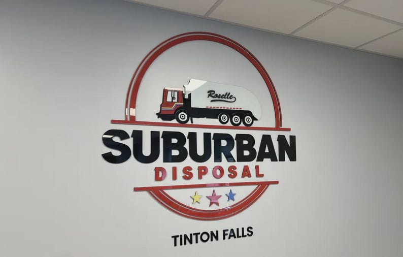 Custom 3D Acrylic Logo Sign: Laser Cut Wood Office Reception Wall Decor Personalized Business Sign Easy Install Made in USA image 7