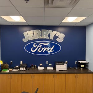 Custom 3D Acrylic Logo Sign: Laser Cut Wood Office Reception Wall Decor Personalized Business Sign Easy Install Made in USA image 15