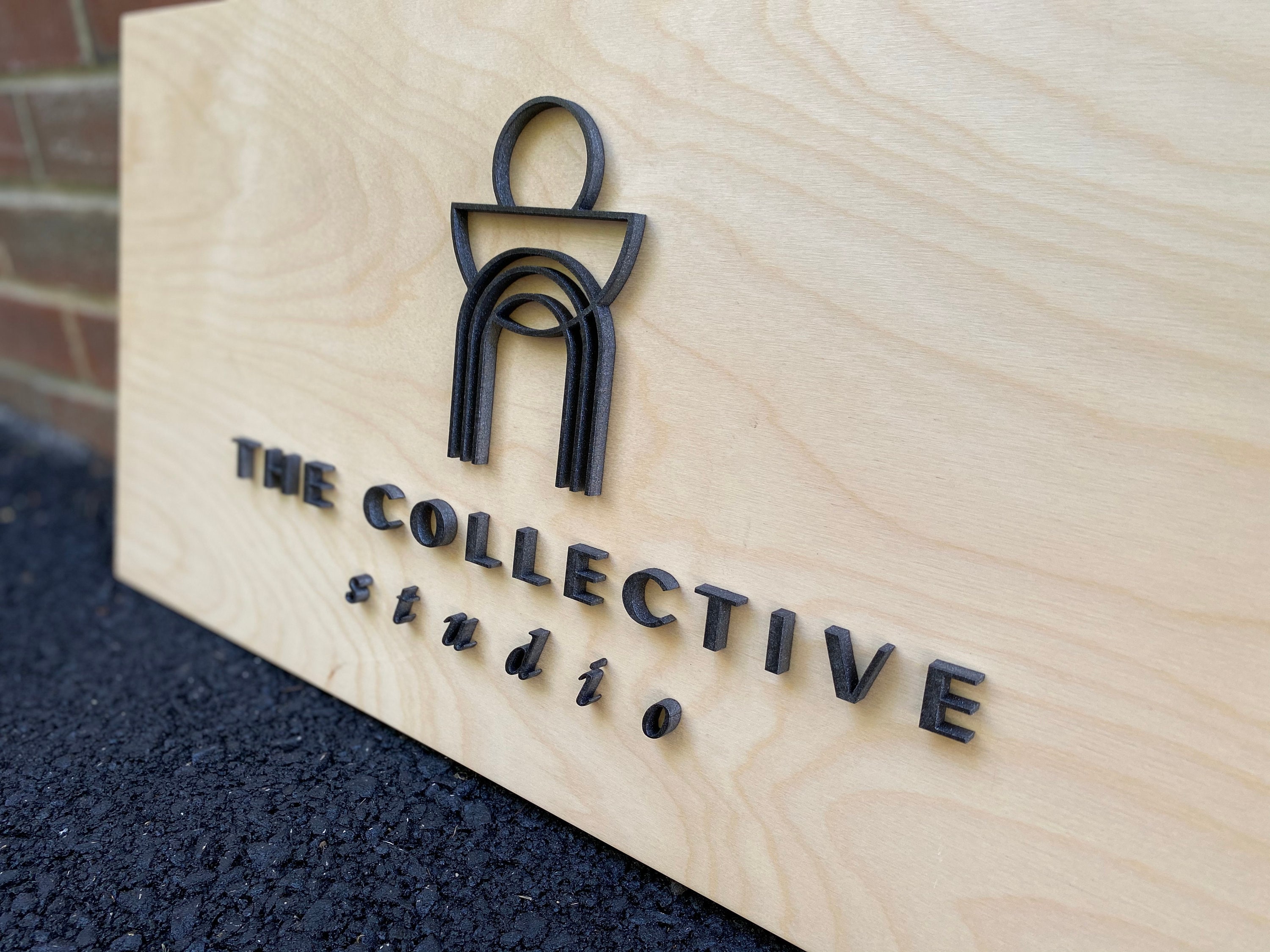 Custom Laser Cut Logo Sign With Raised 3D Design Wood Etsy UK