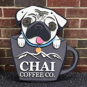 Custom Hand Painted Sign Logo Sign For Business | Raised 3d Totally Custom Sign Letters | Custom Wood Stain Color | Custom Wood Logo Sign