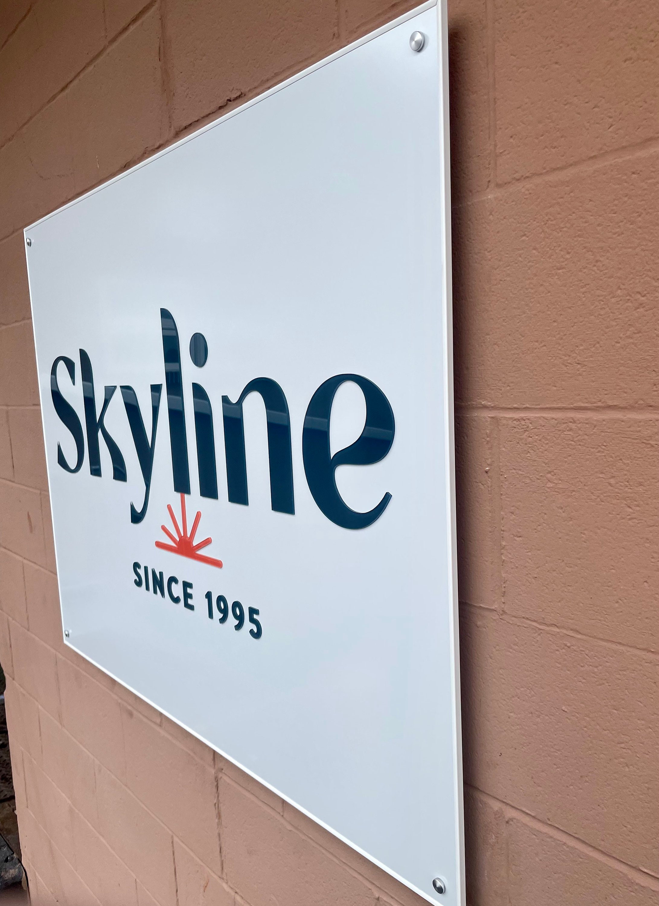 Laser Cut Custom Logo Sign: Acrylic Business Sign With Standoffs - Etsy