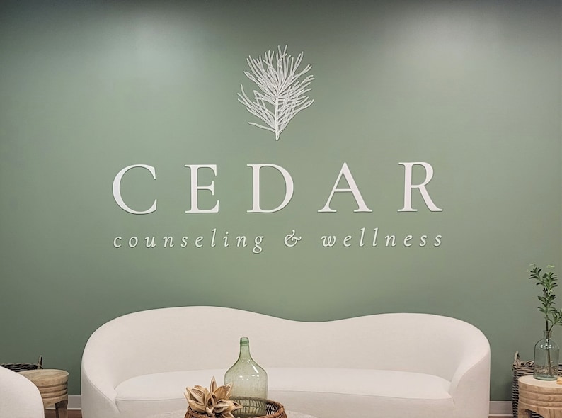 Custom 3D Acrylic Logo Sign: Laser Cut Wood Office Reception Wall Decor Personalized Business Sign Easy Install Made in USA image 9