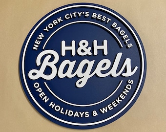 Round Wood Mounted Logo Sign - Custom Laser Cut Logo Sign with Raised 3D Design - Interior Use Only - Stained Wood Business Sign