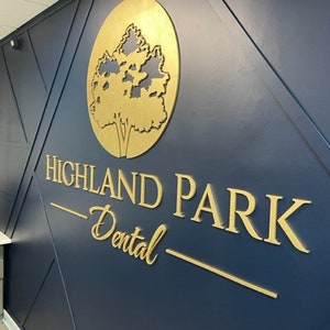 Custom 3D Acrylic Logo Sign: Laser Cut Wood Office Reception Wall Decor Personalized Business Sign Easy Install Made in USA image 12