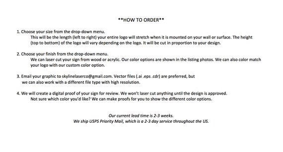 Custom Laser Cut Business Logo Floating Pieces Wall Etsy