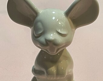 De Rosa Handcrafted Ceramic Figurine Baby White Mouse