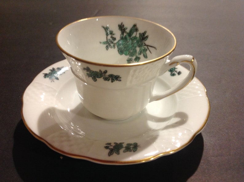 Vista Alegre Demitasse Cup and Saucer made in Portugal Via8 Pattern