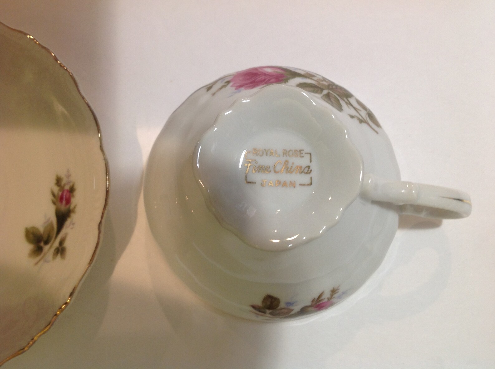 Royal Rose Fine China Footed Tea Cup and Saucer Japan Etsy