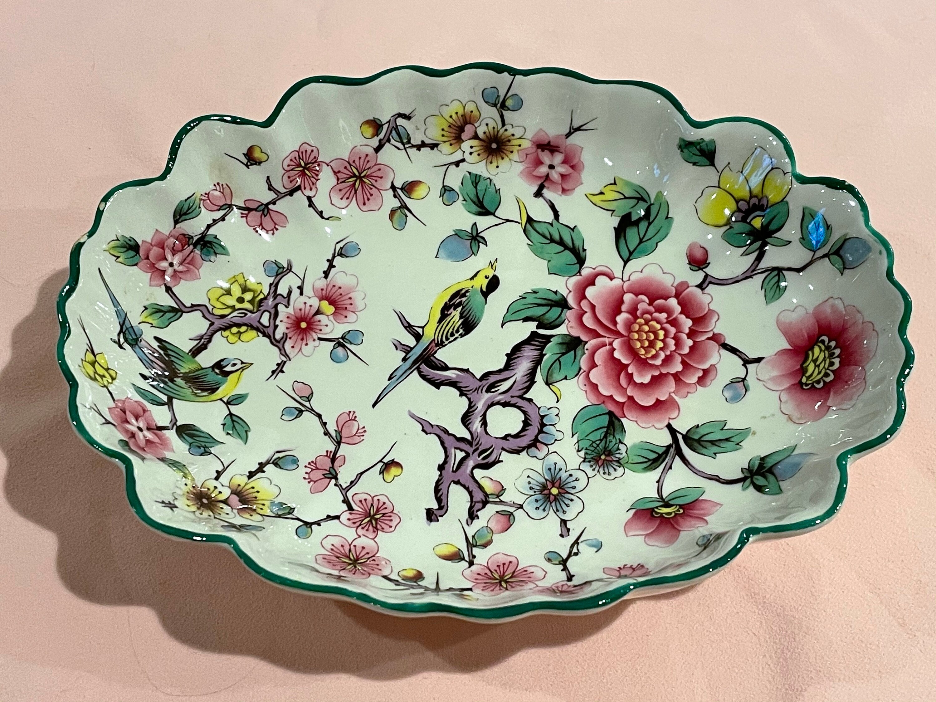 Old Foley James Kent Whatnotbowl Chinese Rose 7 X Etsy