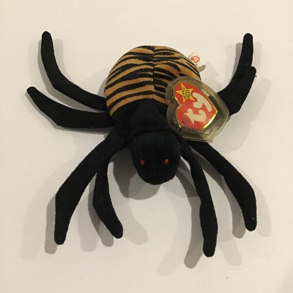 Spinner, Beanie Baby Spider, 4036, PVC Pellets