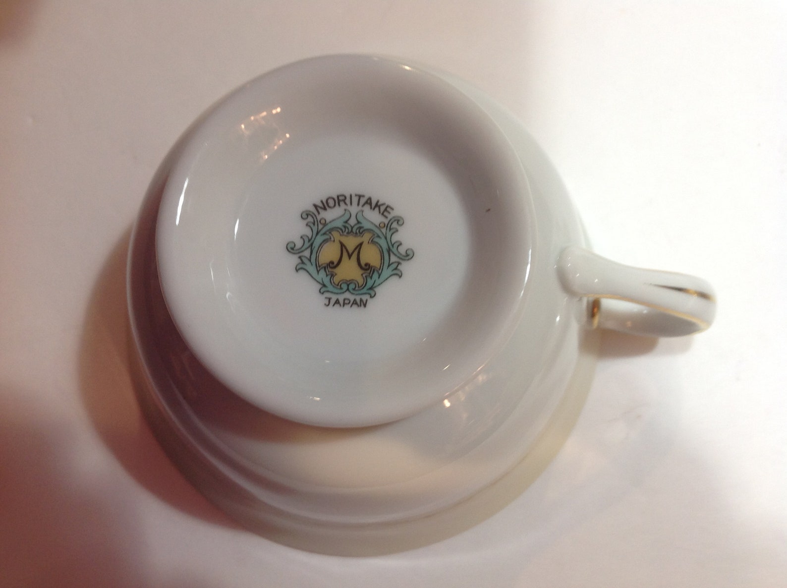 Noritake China Tea Cup and Saucer Made in Japan Cream Color Etsy