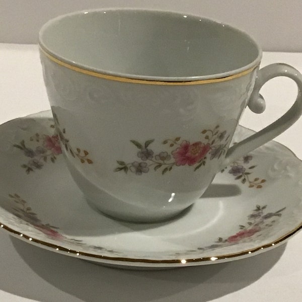 SPAL, Porcelain Tea Cup and Saucer, Porcelanas, Portugal