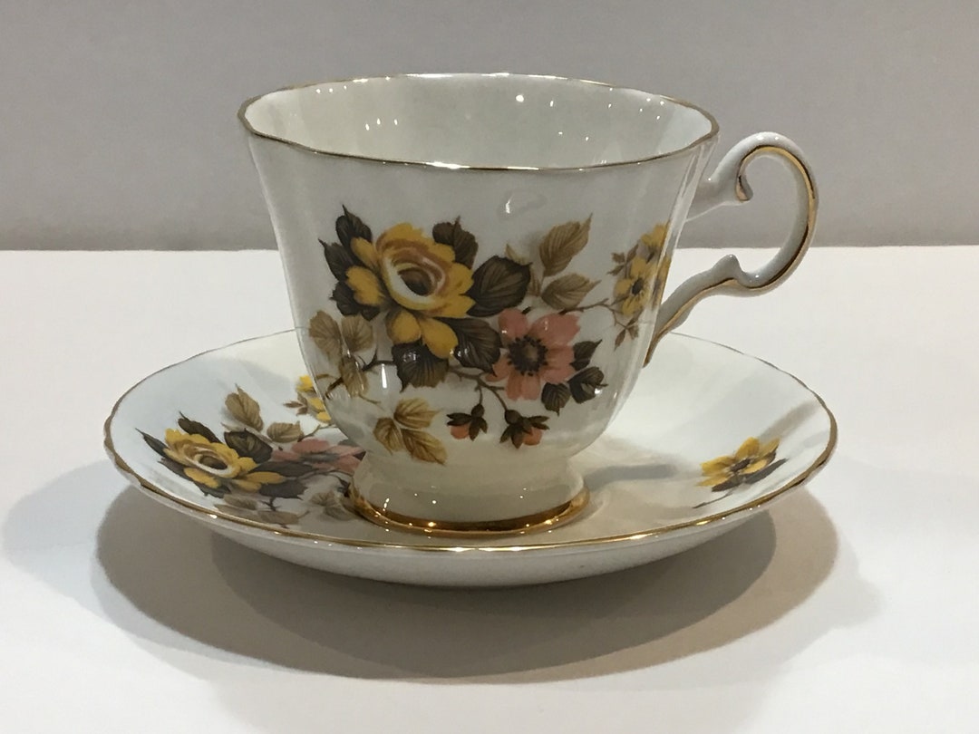 Royal Grafton, Bone China Tea Cup and Saucer, Etsy