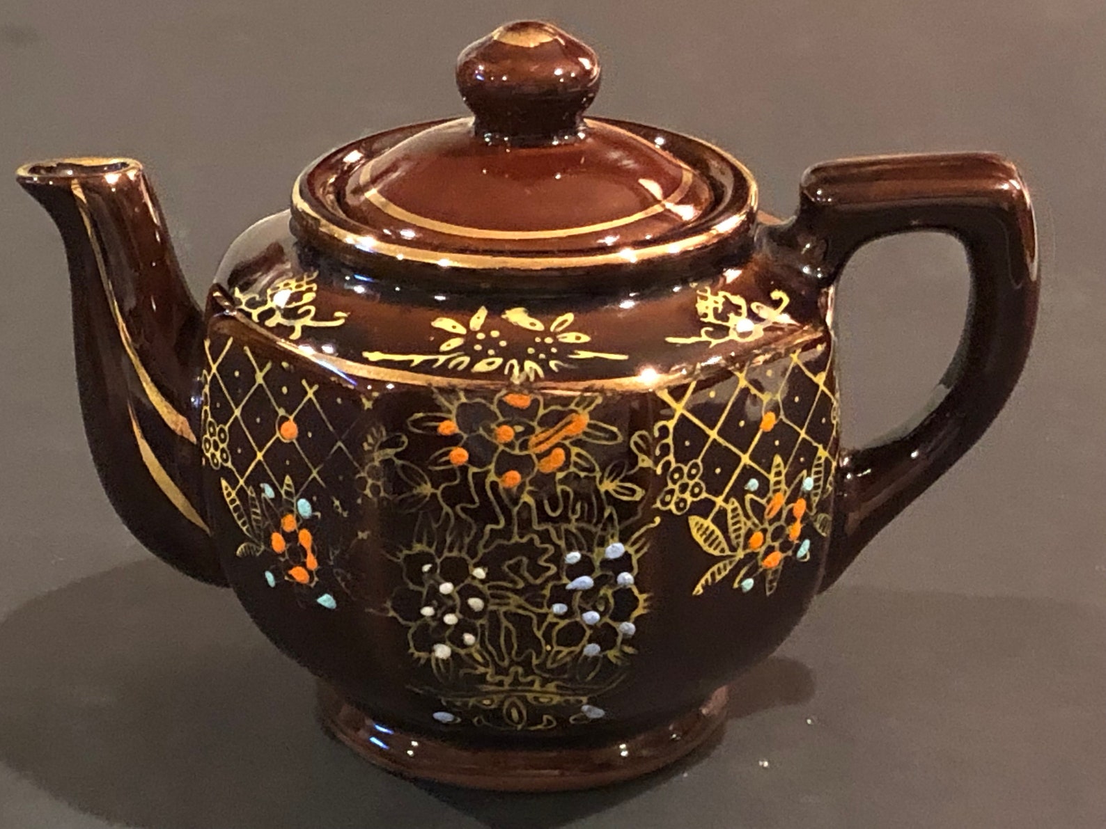 Brown Teapot Made in Japan 12 Oz Teapot Etsy
