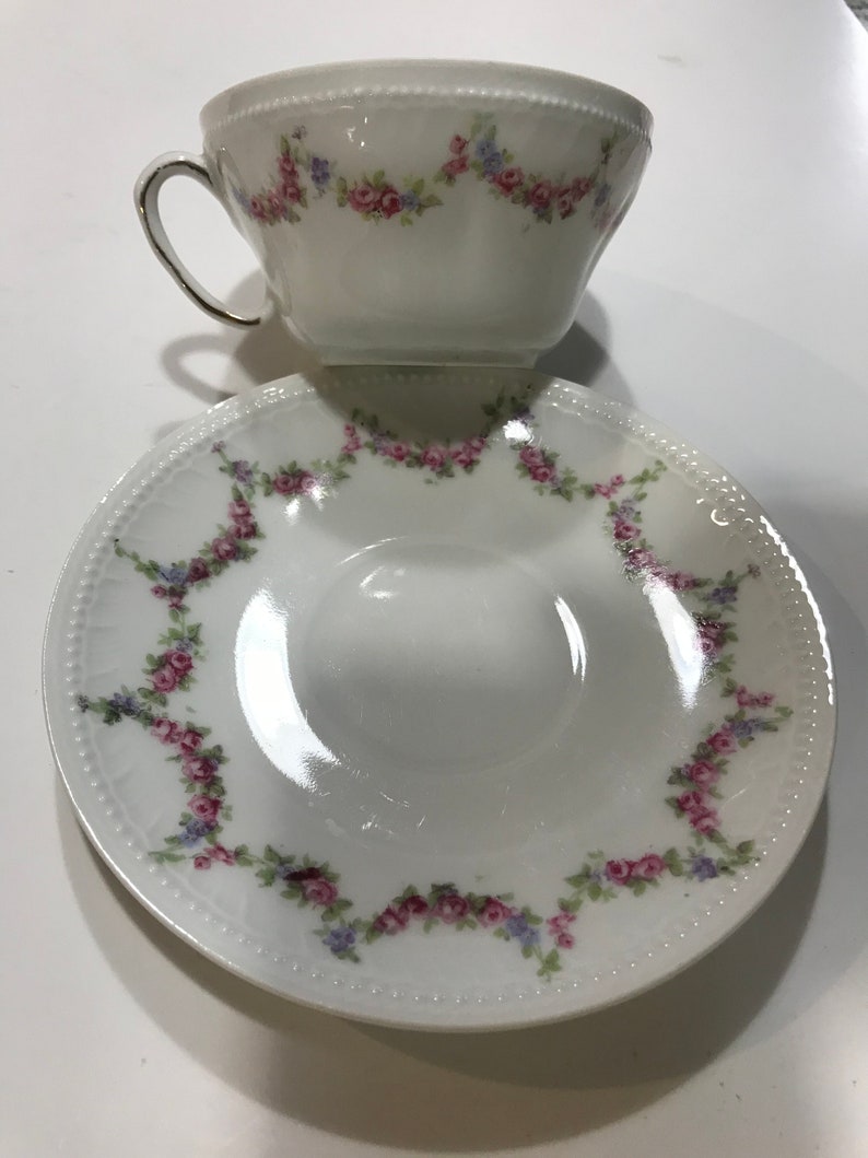 Victoria Austria Porcelain Tea Cup and Saucer Made Between Etsy