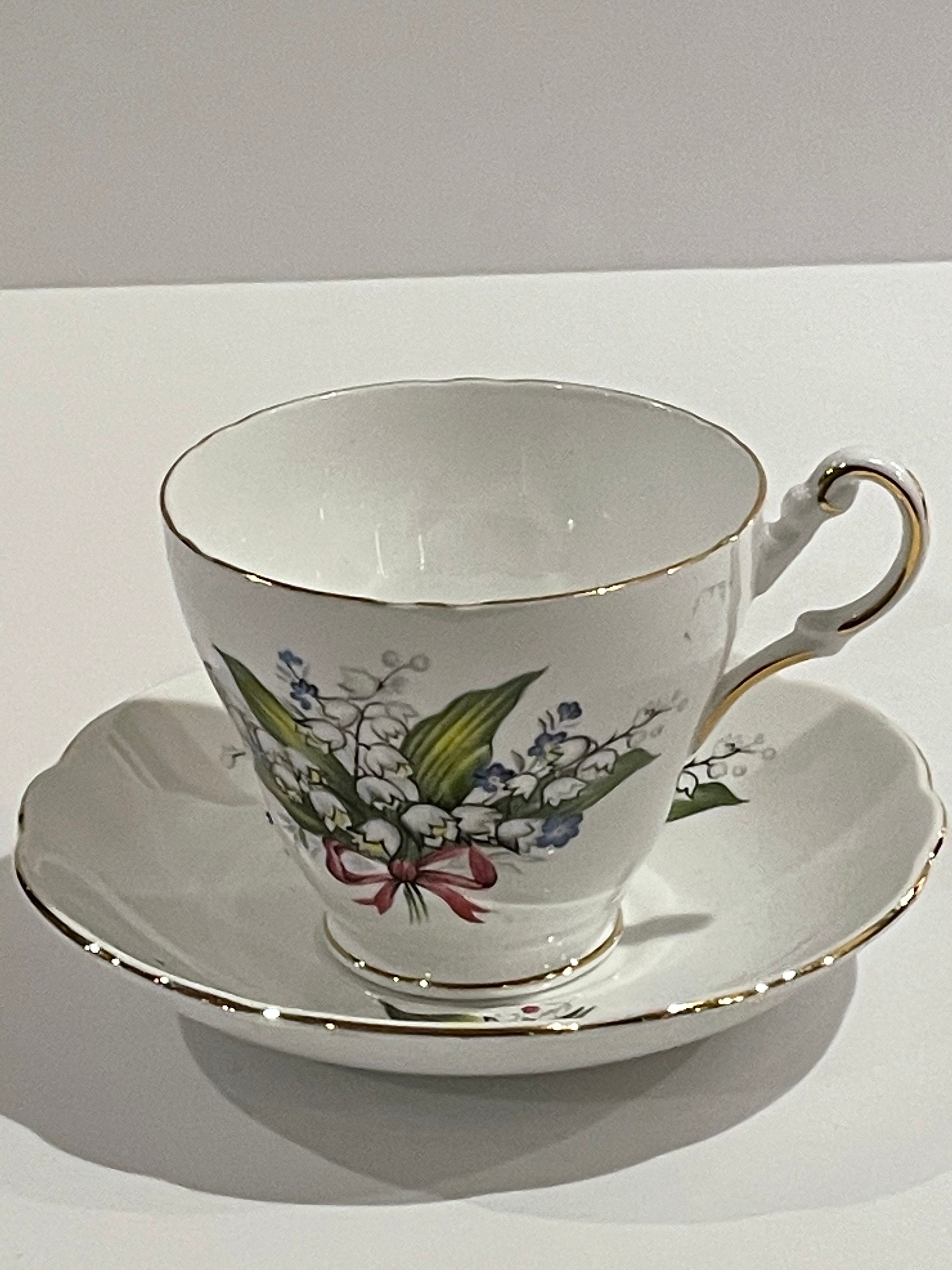 Regency Bone China Tea Cup and Saucer Lily of the Valley Etsy