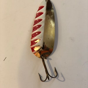 Collection of Two Vintage Jig Spoon Fishing Lures Len Thompson and