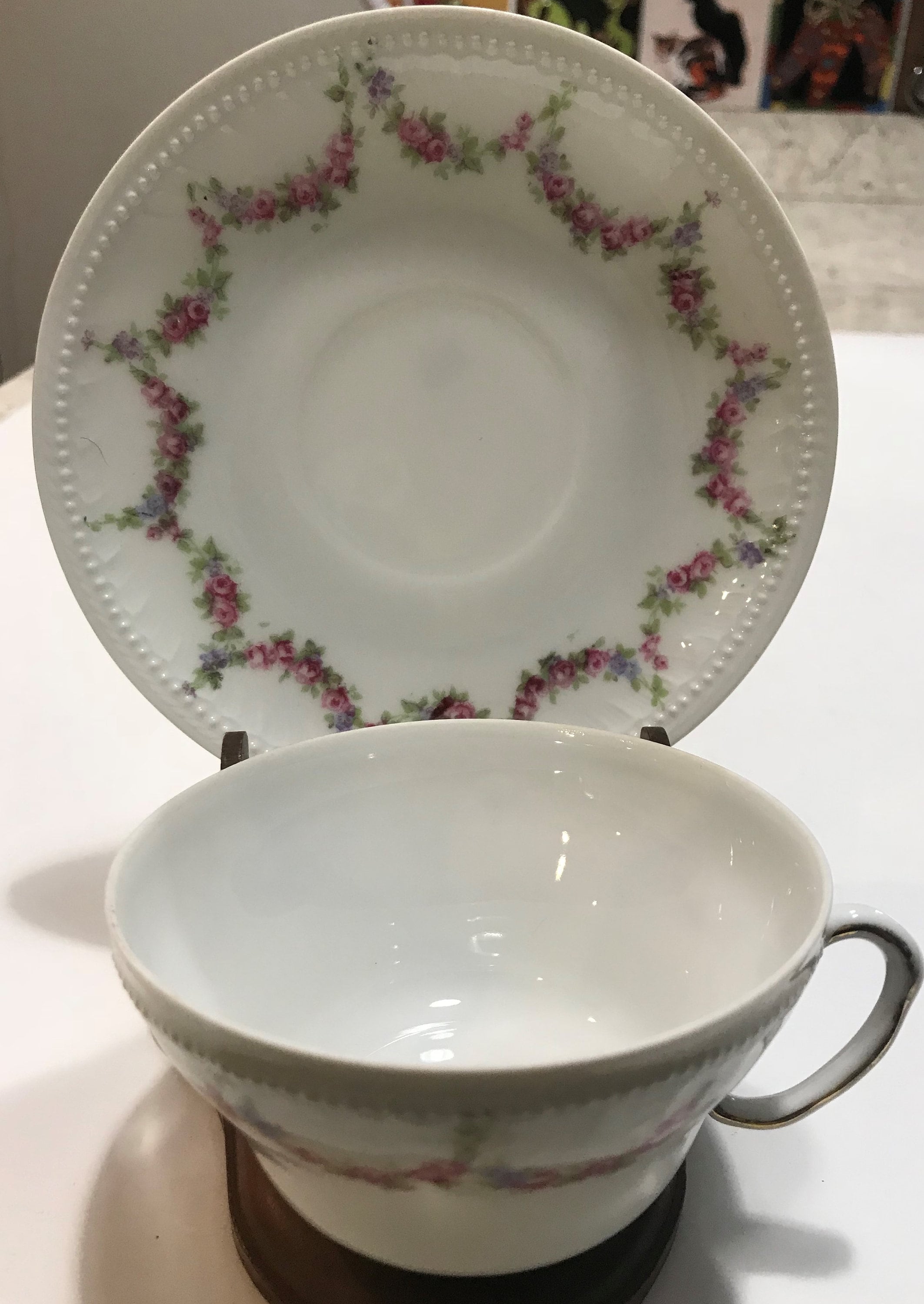 Victoria Austria Porcelain Tea Cup and Saucer Made Between Etsy