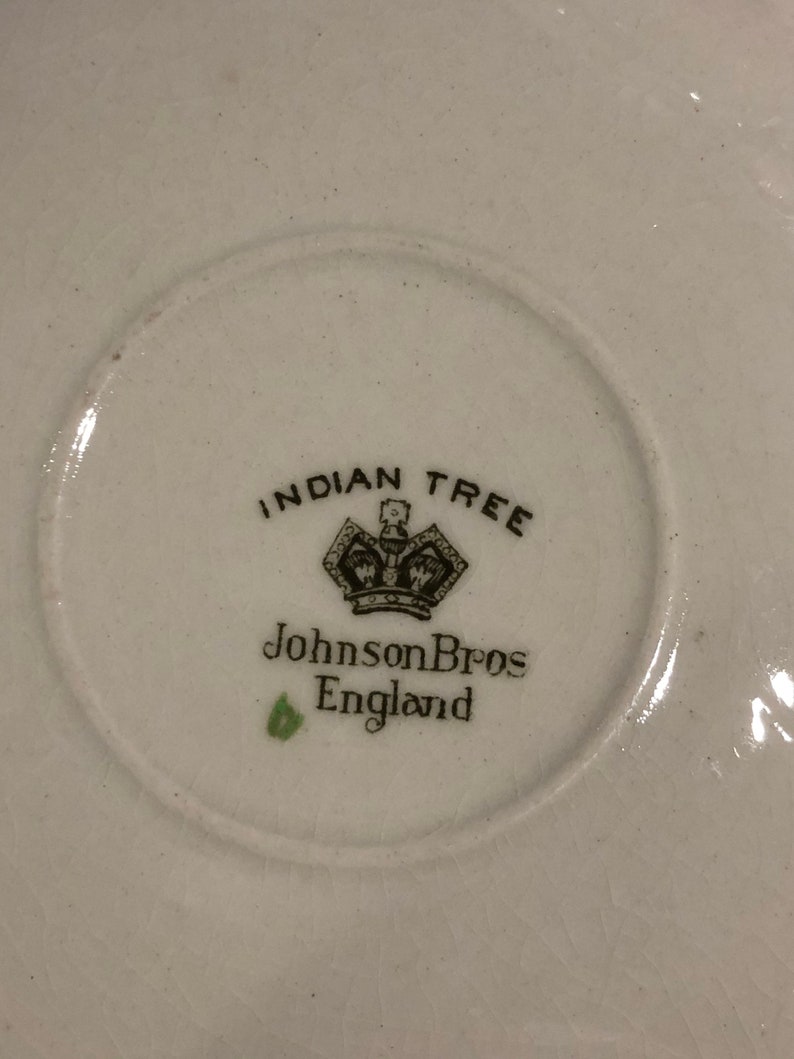 Cup and Saucer Indian Tree Made in England Johnson Brothers