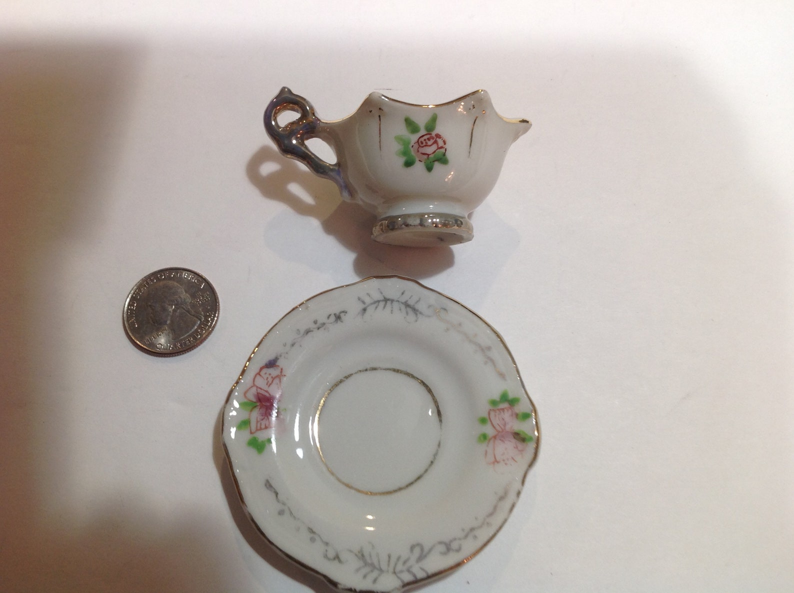 Made in Occupied Japan Miniature Tea Cup and Saucer Etsy
